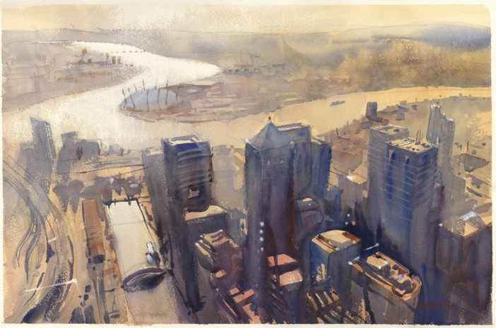 Docklands-aerial_Hornblower_watercolour_demo_2015-02_21x14