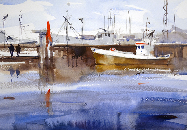 harbour-hornblower-watercolour-sketch